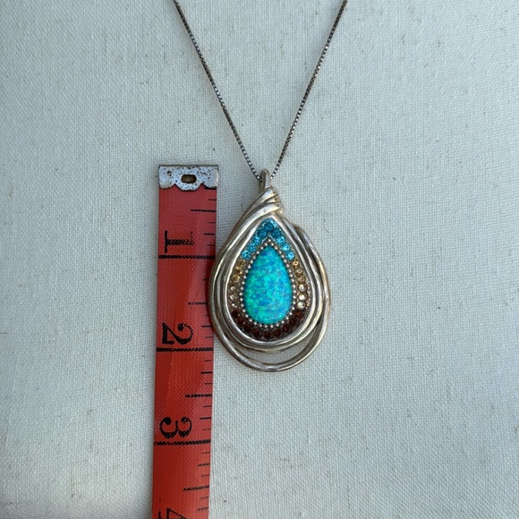 Gorgeous RARE retired Orit Schatzman 925 Israel Sterling silver pendant necklace - Picture 9 of 9